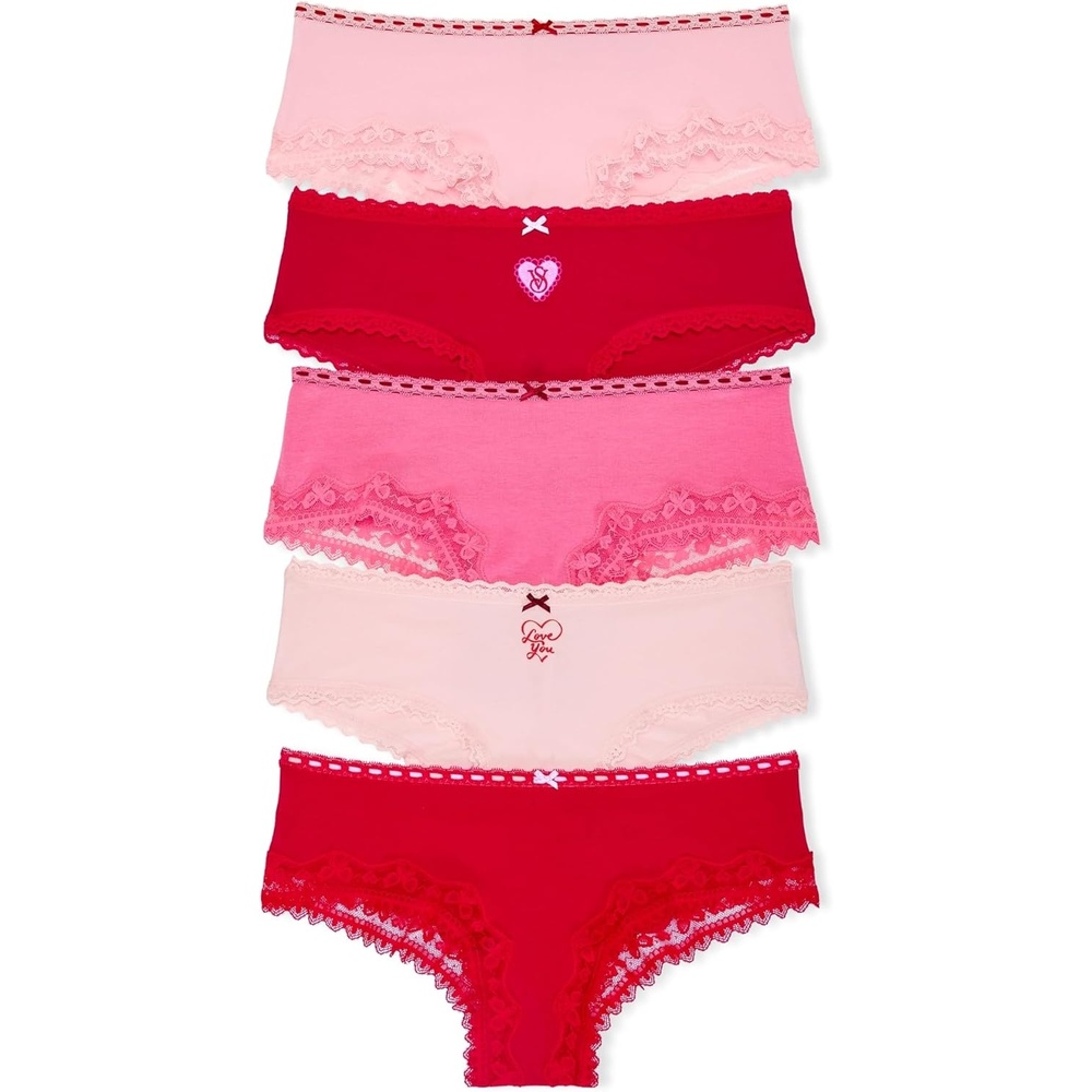 image:imageVictorias Secret Womens Lace amp Cotton Cheeky Underwear Minimal Coverage Panties for Women Multi Pack XSXXLLove Struck