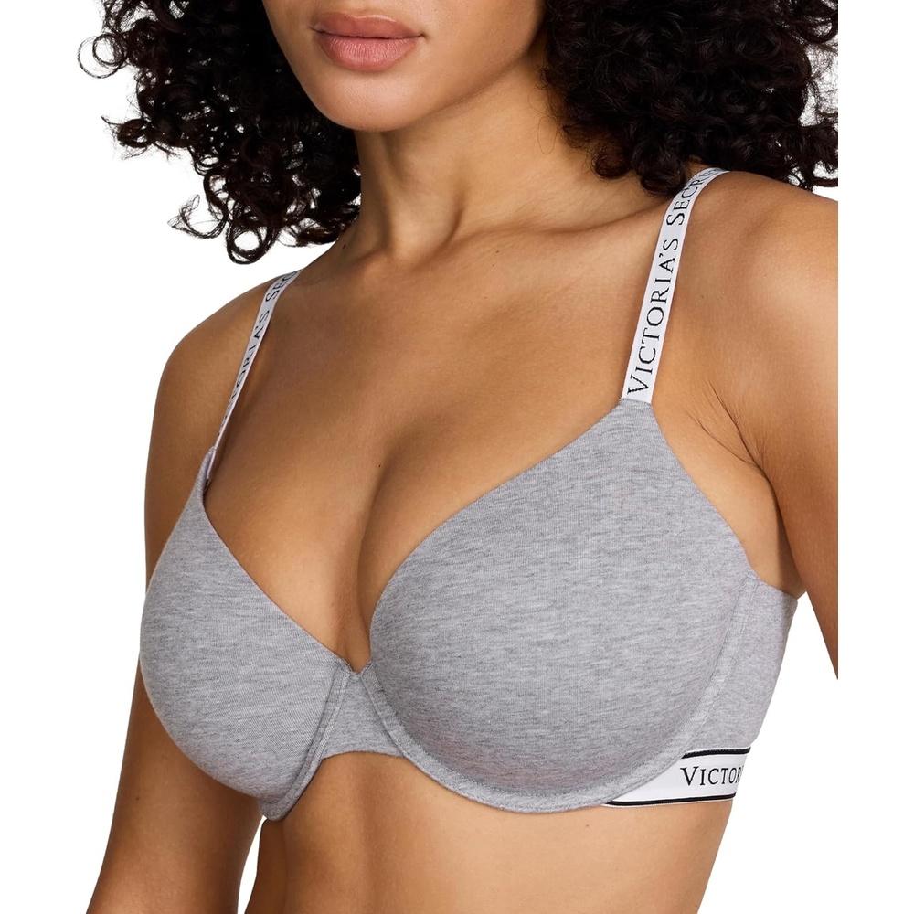 image:imageVictorias Secret Womens Lightly Lined TShirt Bra Bras for Women 32A38DDDMedium Heather Gray