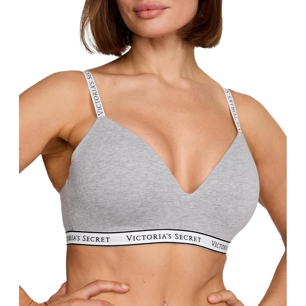 image:imageVictorias Secret Womens Lightly Lined Wireless TShirt Bra Bras for Women 32A38DDDMedium Heather Gray