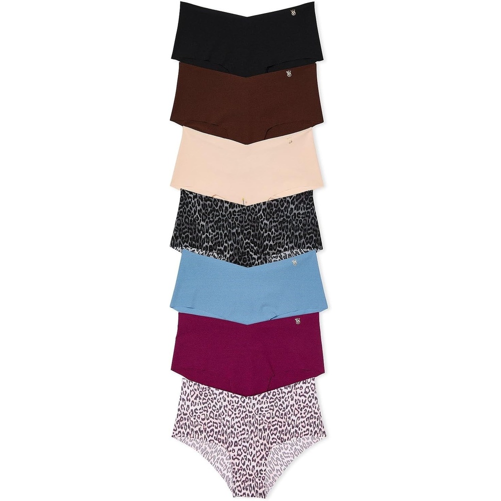 image:imageVictorias Secret Womens No Show Cheeky Underwear Minimal Coverage Panties for Women Multi Pack XSXXLCheetah Solids Mix