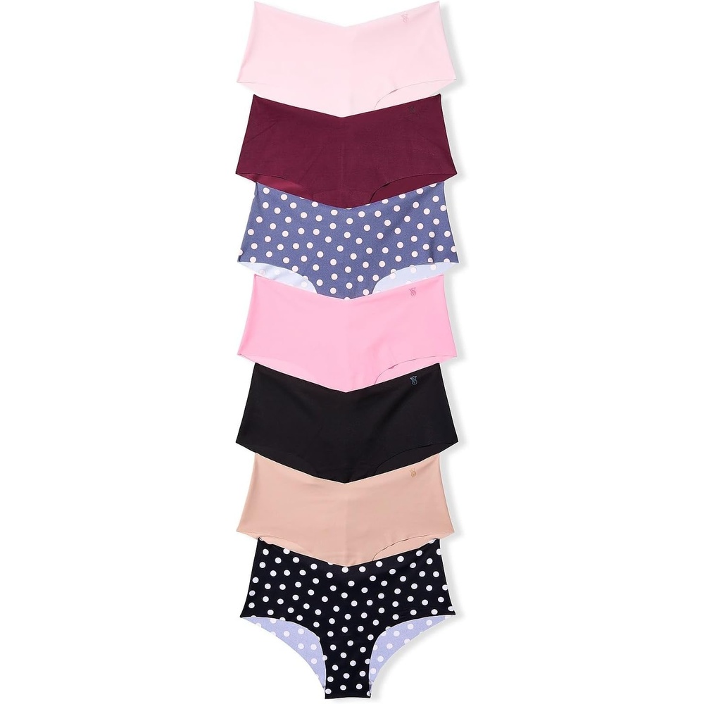 image:imageVictorias Secret Womens No Show Cheeky Underwear Minimal Coverage Panties for Women Multi Pack XSXXLSolid Dot Pack