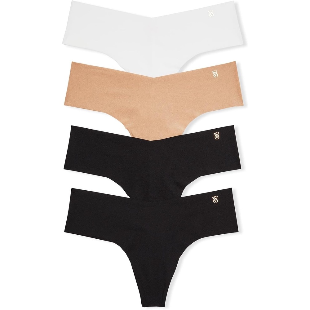 image:imageVictorias Secret Womens No Show Thong Underwear Panties for Women Multi Pack XSXXLMulti