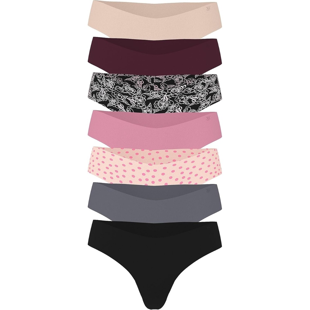 image:imageVictorias Secret Womens No Show Thong Underwear Panties for Women Multi Pack XSXXLNew Assorted Mix