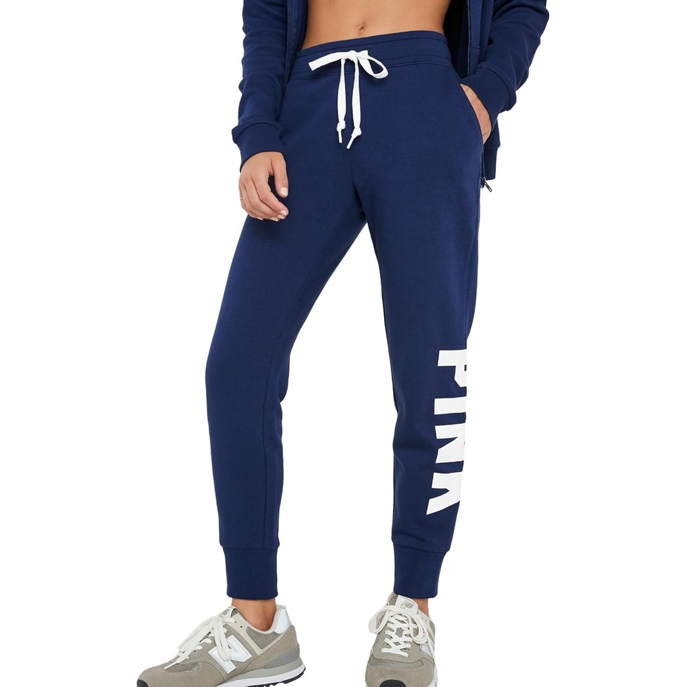 image:imageVictorias Secret Womens Pink Logo Fleece Jogger SweatpantsEnsign Classic