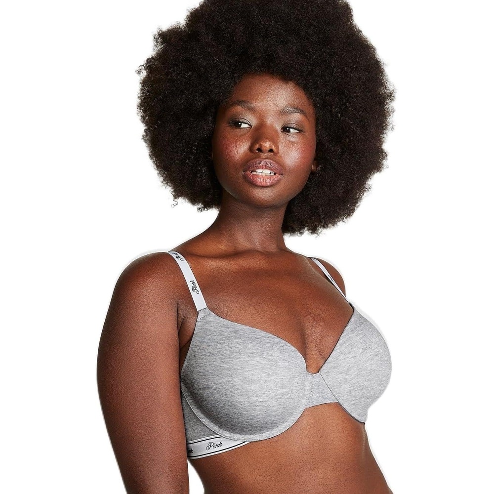 image:imageVictorias Secret Womens Pink Wear Everywhere Lightly Lined TShirt Bra Bras for Women 32A38DDPink