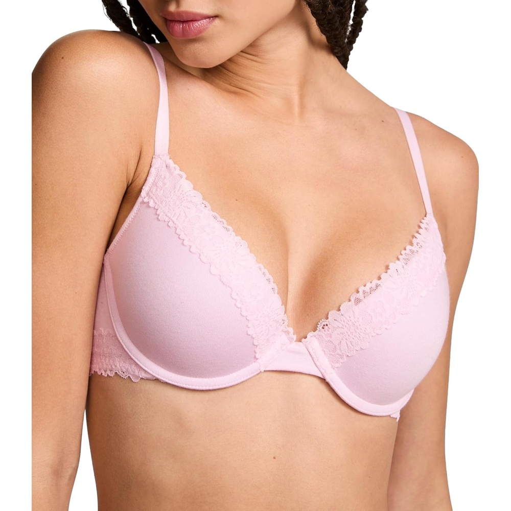 image:imageVictorias Secret Womens Pink Wear Everywhere Push Up Bra Bras for WomenPink Tulip
