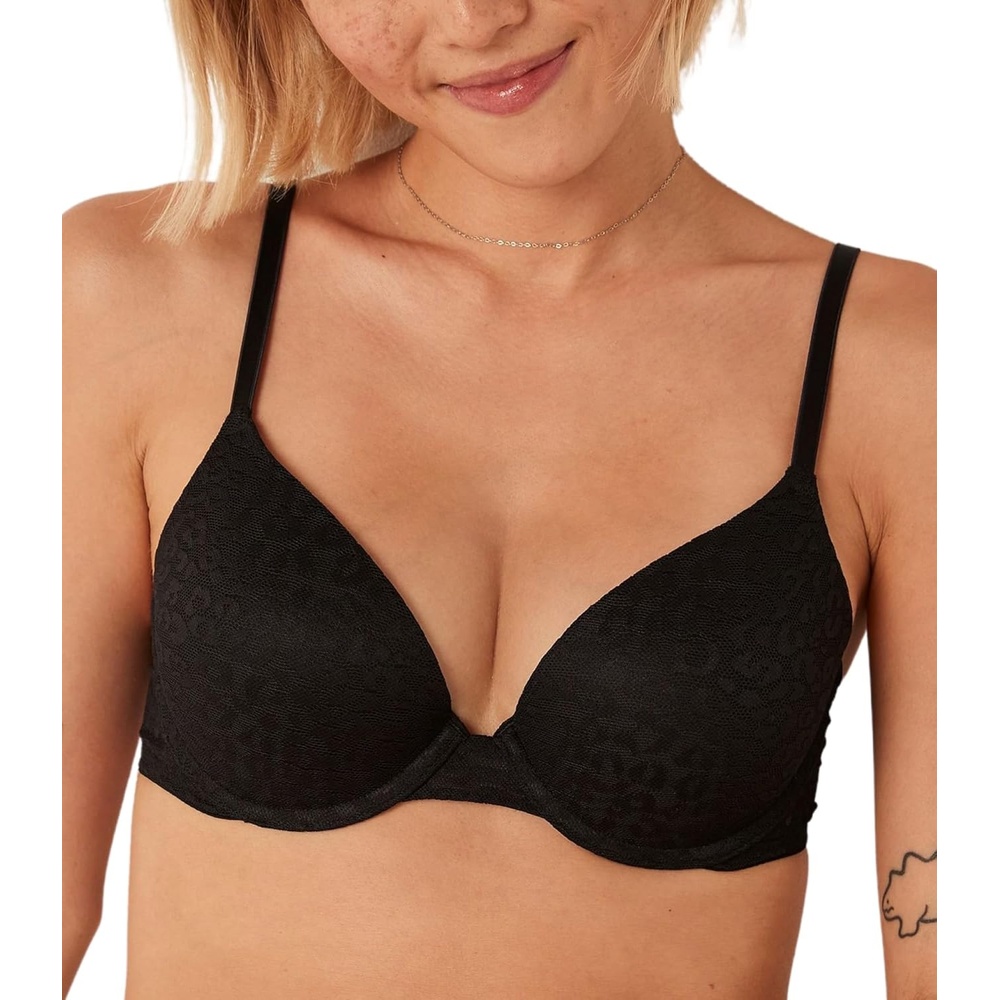 image:imageVictorias Secret Womens Pink Wear Everywhere Push Up Bra Bras for WomenPure Black Lace
