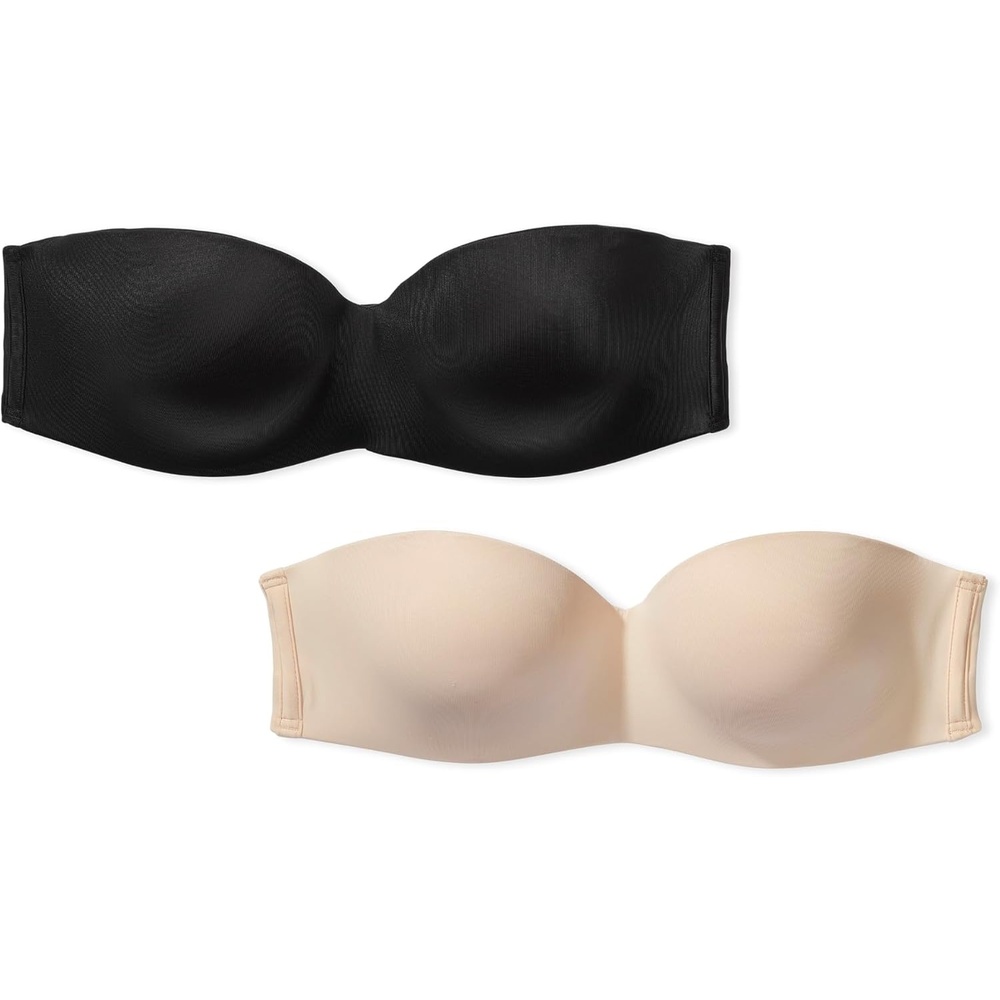 image:imageVictorias Secret Womens Pink Wear Everywhere Push Up Strapless Bra Bras for WomenBlackBeige