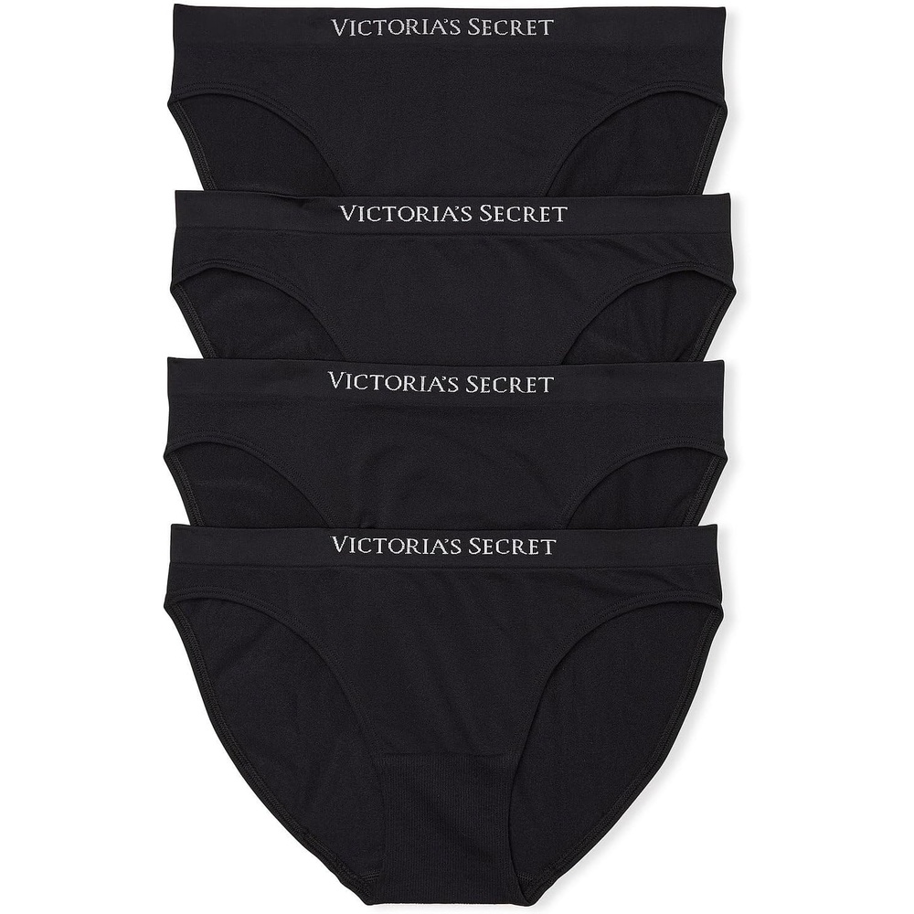 image:imageVictorias Secret Womens Seamless Bikini Underwear Moderate Coverage Panties for Women Multi Pack XSXXLBlack