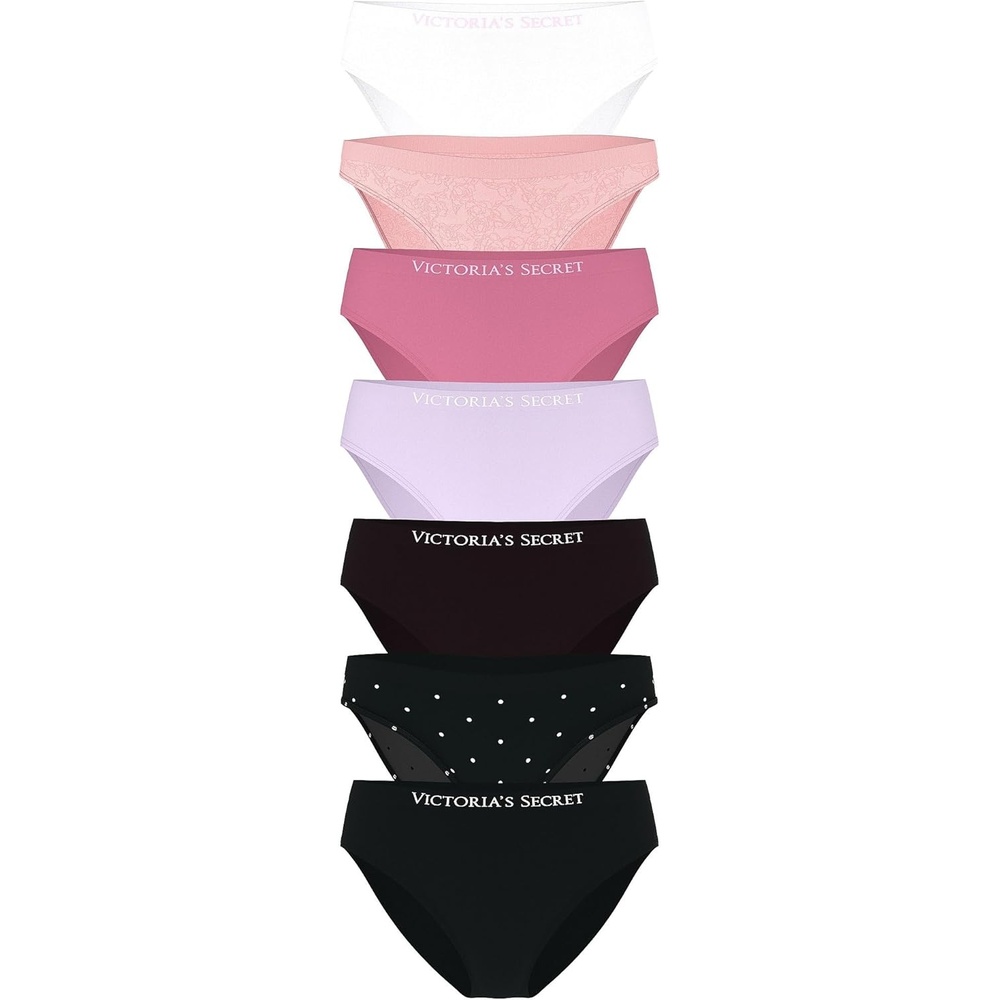 image:imageVictorias Secret Womens Seamless Bikini Underwear Moderate Coverage Panties for Women Multi Pack XSXXLSpring Mix