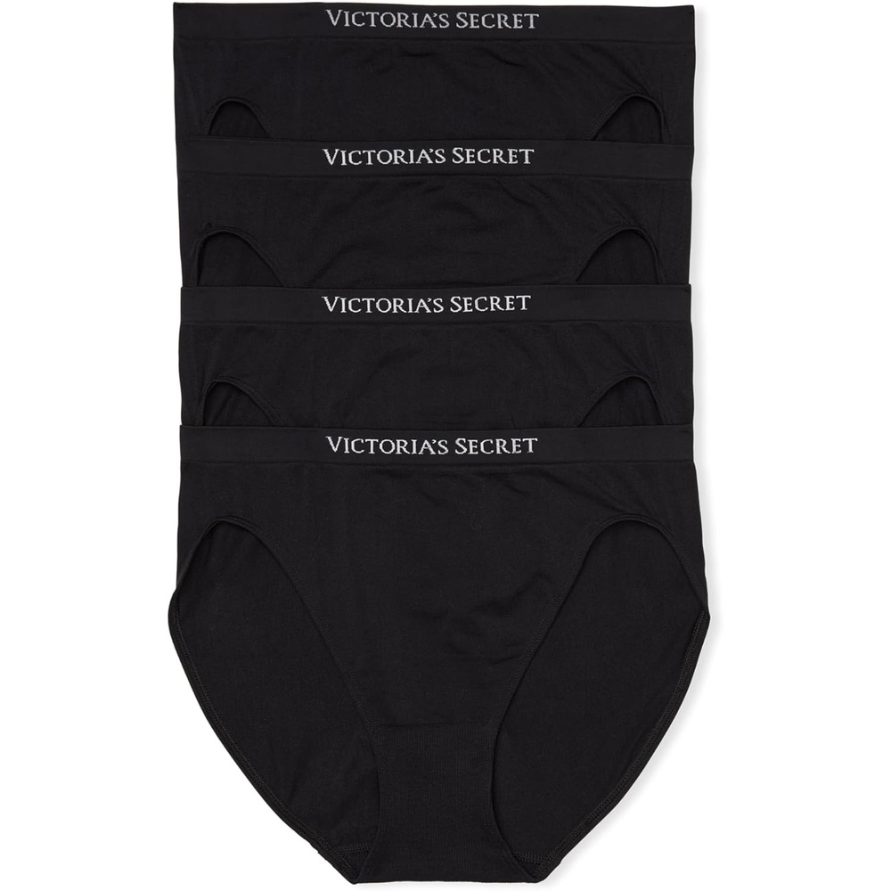 image:imageVictorias Secret Womens Seamless Brief Underwear Full Coverage Panties for Women Multi Pack XSXXLBlack