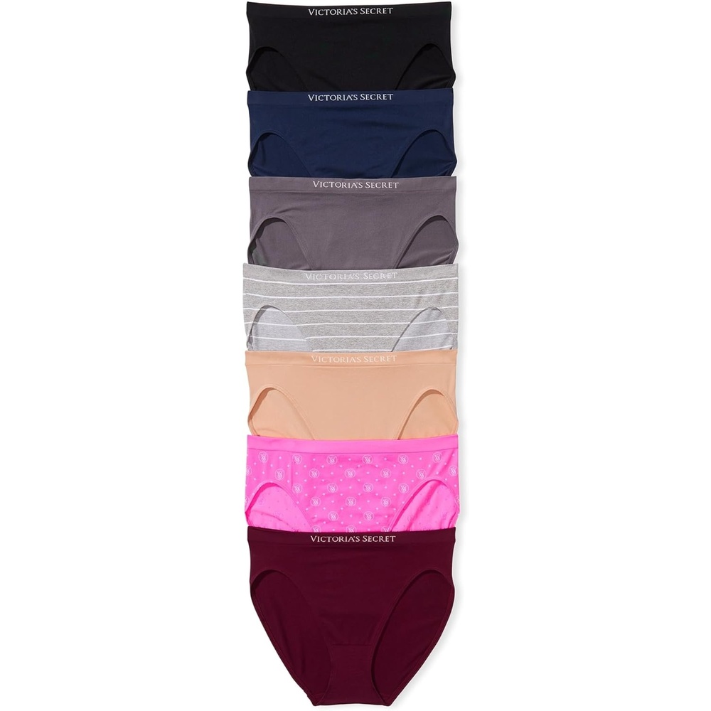 image:imageVictorias Secret Womens Seamless Brief Underwear Full Coverage Panties for Women Multi Pack XSXXLEveryday Mix