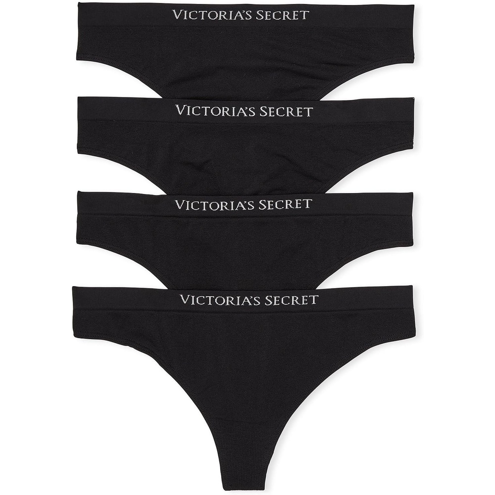 image:imageVictorias Secret Womens Seamless Thong Underwear Panties for Women Multi Pack XSXXLBlack
