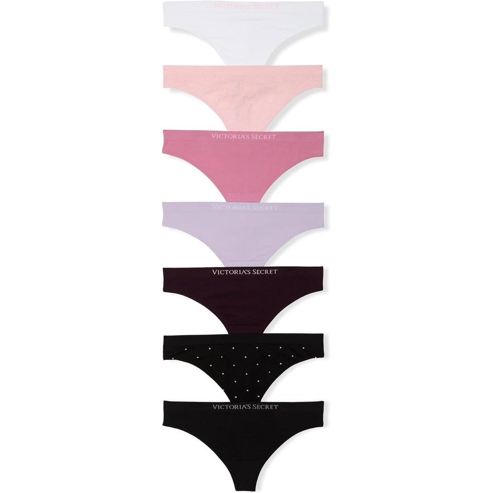 image:imageVictorias Secret Womens Seamless Thong Underwear Panties for Women Multi Pack XSXXLPastel Mix