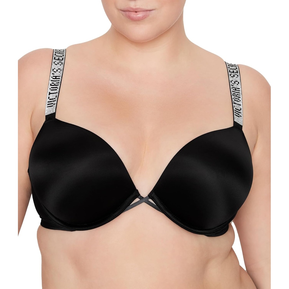 image:imageVictorias Secret Womens Very Sexy Bombshell Adds2Cups Push Up Bra Bras for Women 32A38DDDBlack Shine