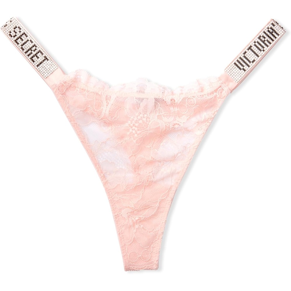 image:imageVictorias Secret Womens Very Sexy Shine Strap Thong Underwear Panties for Women XSXXLPurest Pink
