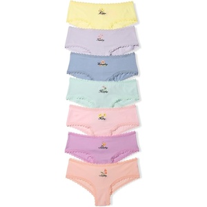 Victoria’s Secret 7-Pack Lace-Trim Cotton Cheeky Panties(Days of the Week)