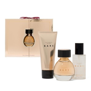 Victoria’s Secret Bare 3 Piece Luxe Fragrance Gift Set: 1.7 oz. Eau de Parfum, Travel Lotion & Shimmer Mist(Bare)