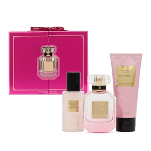 Victoria’s Secret Bare 3 Piece Luxe Fragrance Gift Set: 1.7 oz. Eau de Parfum, Travel Lotion & Shimmer Mist(Bombshell)