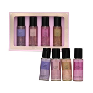 Victoria’s Secret Fragrance Mist Collection 4 Piece Shimmer Mini Gift Set, Assorted Scents(Assorted Shimmer)