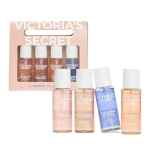 Victoria’s Secret Fragrance Mist Collection 4 Piece Shimmer Mini Gift Set, Assorted Scents(Coconut)