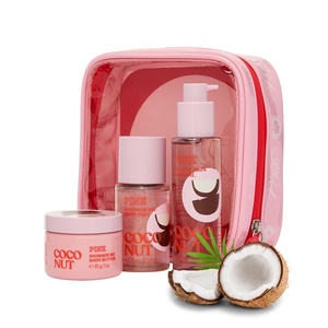 Victoria’s Secret PINK Coconut Gift set, Body Mist, Body oil and Body Butter, Giftsets for women(Coconut)
