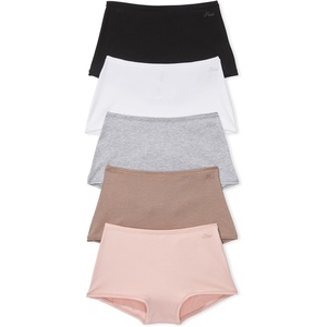 Victoria’s Secret PINK Cotton Boyshort Panty Pack, Women’s Underwear (XS-XXL)(Pink Basic Pack)