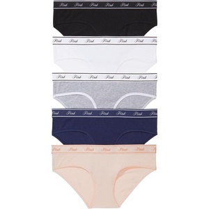 Victoria’s Secret PINK Women’s Cotton Logo Hipter Underwear, Panties for Women (XS-XL)(Spring Basic)