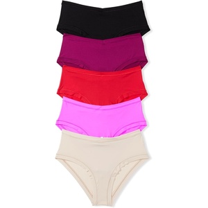 Victoria’s Secret PINK Women’s Cotton Stretch Hipster Underwear, Moderate Coverage, Panties for Women, Multi Pack (XS-XXL)(Basic)