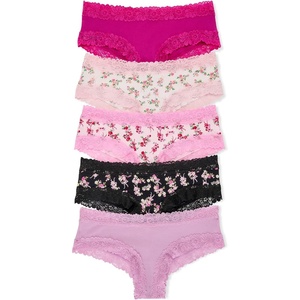 Victoria’s Secret PINK Women’s Lace Cheeky Underwear, Panties for Women (XS-XL)(Floral Bouquet Pack)