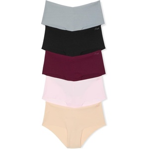 Victoria’s Secret PINK Women’s No Show Cheeky Underwear, Panties for Women (XS-XL)(Light Pink Pack)