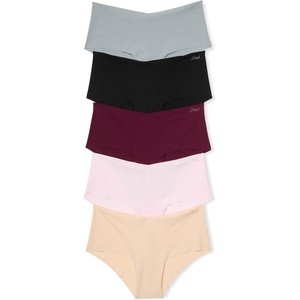 Victoria’s Secret PINK Women’s No Show Hipster Underwear, Panties for Women (XS – XL)(Basic Pack)