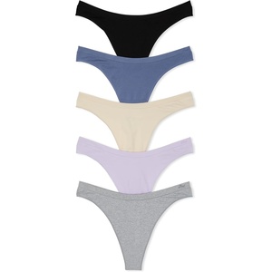 Victoria’s Secret PINK Women’s Seamless Thong Underwear, Panties for Women, Multi Pack (XS-XXL)(Pink Basic Pack)