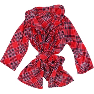 Victoria’s Secret Short Cozy Robe, Robes for Women (XS-XXL)(Red Plaid)