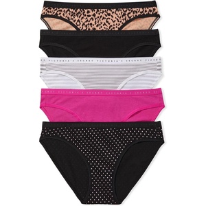 Victoria’s Secret Women’s Cotton Bikini Underwear, Moderate Coverage Panties for Women, Multi Pack (XS-XXL)(Assorted)