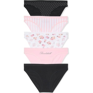 Victoria’s Secret Women’s Cotton Bikini Underwear, Moderate Coverage Panties for Women, Multi Pack (XS-XXL)(Heritage Stripe Mix)