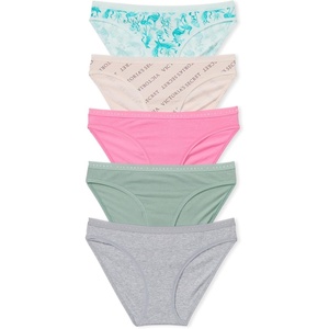 Victoria’s Secret Women’s Cotton Bikini Underwear, Moderate Coverage Panties for Women, Multi Pack (XS-XXL)(Playful Mix)