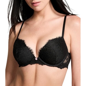 Victoria’s Secret Women’s Dream Angels Push Up Bra, Bras for Women (32A-38DDD)(Black Lace (New Look))