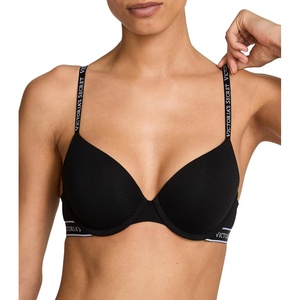 Victoria’s Secret Women’s Full Coverage Push Up Bra, Bras for Women (32A-38DDD)(Black Logo Band)