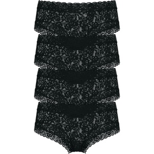 Victoria’s Secret Women’s Lace Cheeky Underwear, Minimal Coverage Panties for Women, Multi Pack (XS-XXL)(Black)