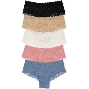 Victoria’s Secret Women’s Lace Cheeky Underwear, Minimal Coverage Panties for Women, Multi Pack (XS-XXL)(Core Mix)