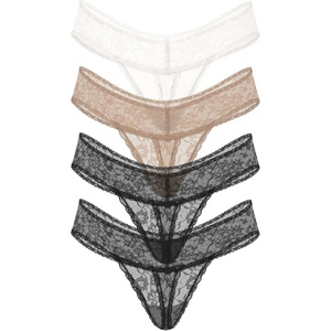 Victoria’s Secret Women’s Lace Thong Underwear, Panties for Women, Multi Pack(Multi)