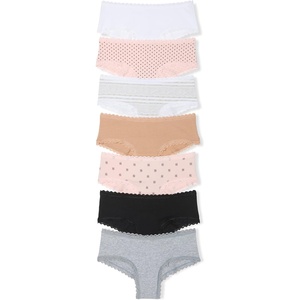 Victoria’s Secret Women’s Lace & Cotton Cheeky Underwear, Minimal Coverage Panties for Women, Multi Pack (XS-XXL)(Multi)