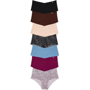Victoria’s Secret Women’s No Show Cheeky Underwear, Minimal Coverage Panties for Women, Multi Pack (XS-XXL)(Cheetah & Solids Mix)