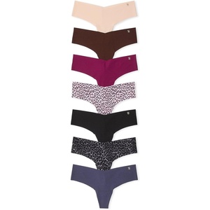 Victoria’s Secret Women’s No Show Thong Underwear, Panties for Women, Multi Pack (XS-XXL)(Solids & Animal Print)