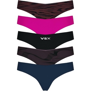 Victoria’s Secret Women’s No Show Thong Underwear, Panties for Women, Multi Pack (XS-XXL)(Solids & Prints Mix)
