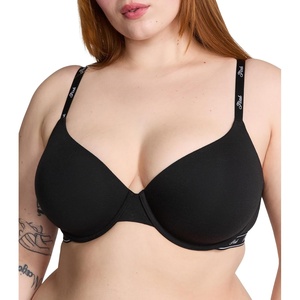 Victoria’s Secret Women’s Pink Wear Everywhere Lightly Lined T-Shirt Bra, Bras for Women (32A-38DD)(Pure Black Logo)