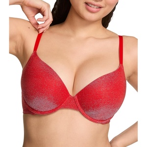 Victoria’s Secret Women’s Pink Wear Everywhere Push Up Bra, Bras for Women(Bright Vermillion)