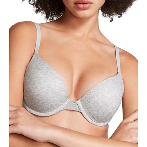 Victoria’s Secret Women’s Pink Wear Everywhere Push Up Bra, Bras for Women(Heather Grey)