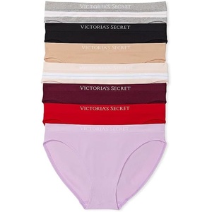 Victoria’s Secret Women’s Seamless Bikini Underwear, Moderate Coverage Panties for Women, Multi Pack (XS-XXL)(Light Nude Neutrals Mix)